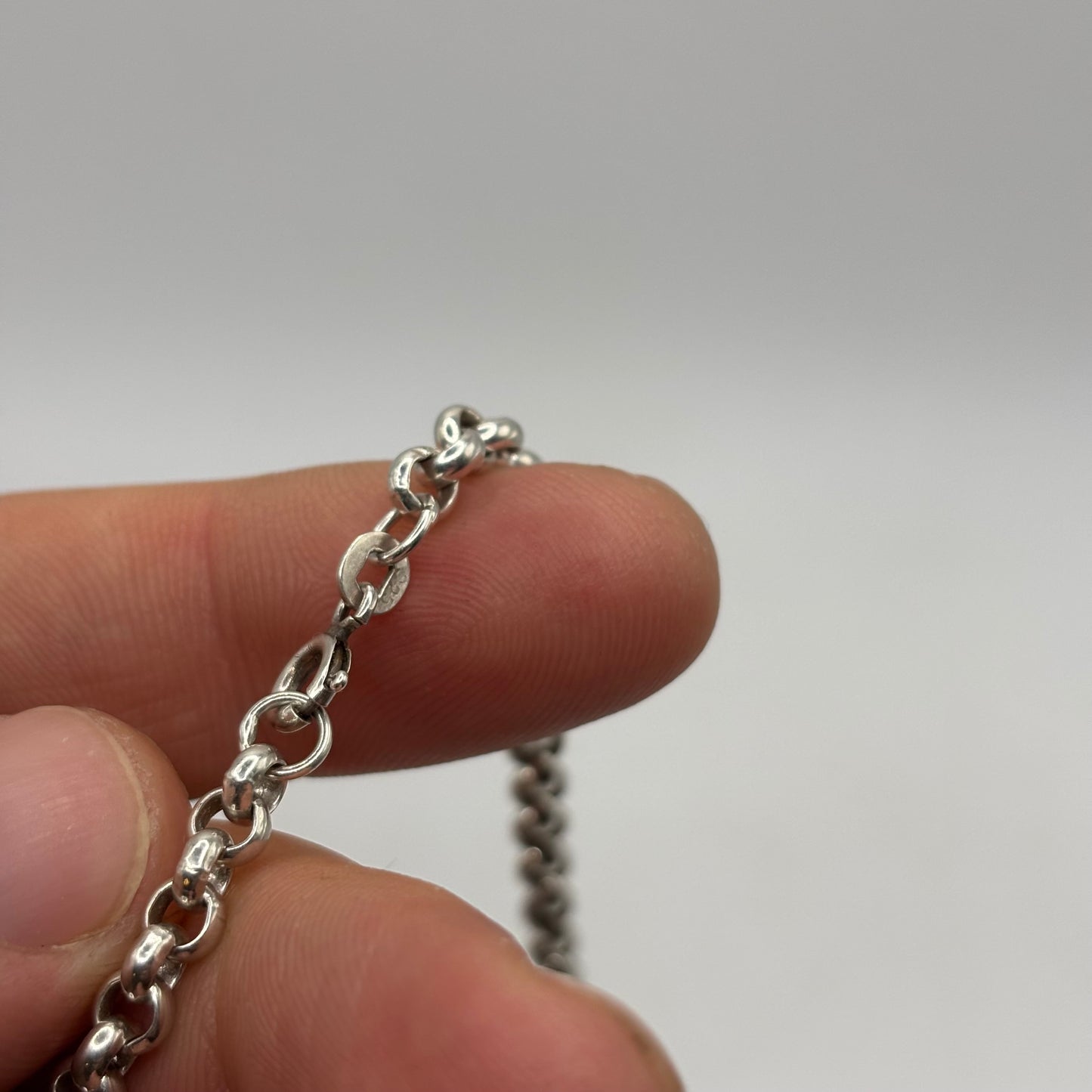 Silver 18” Belcher Chain Necklace