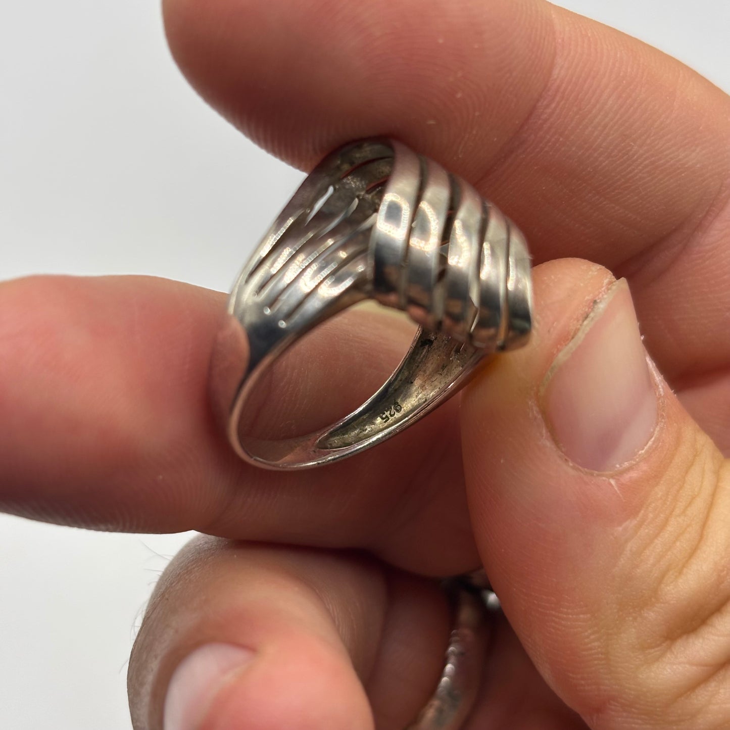 Silver Abstract Ring
