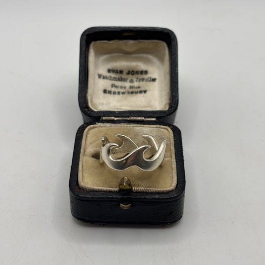 Silver Chunky Wave Ring