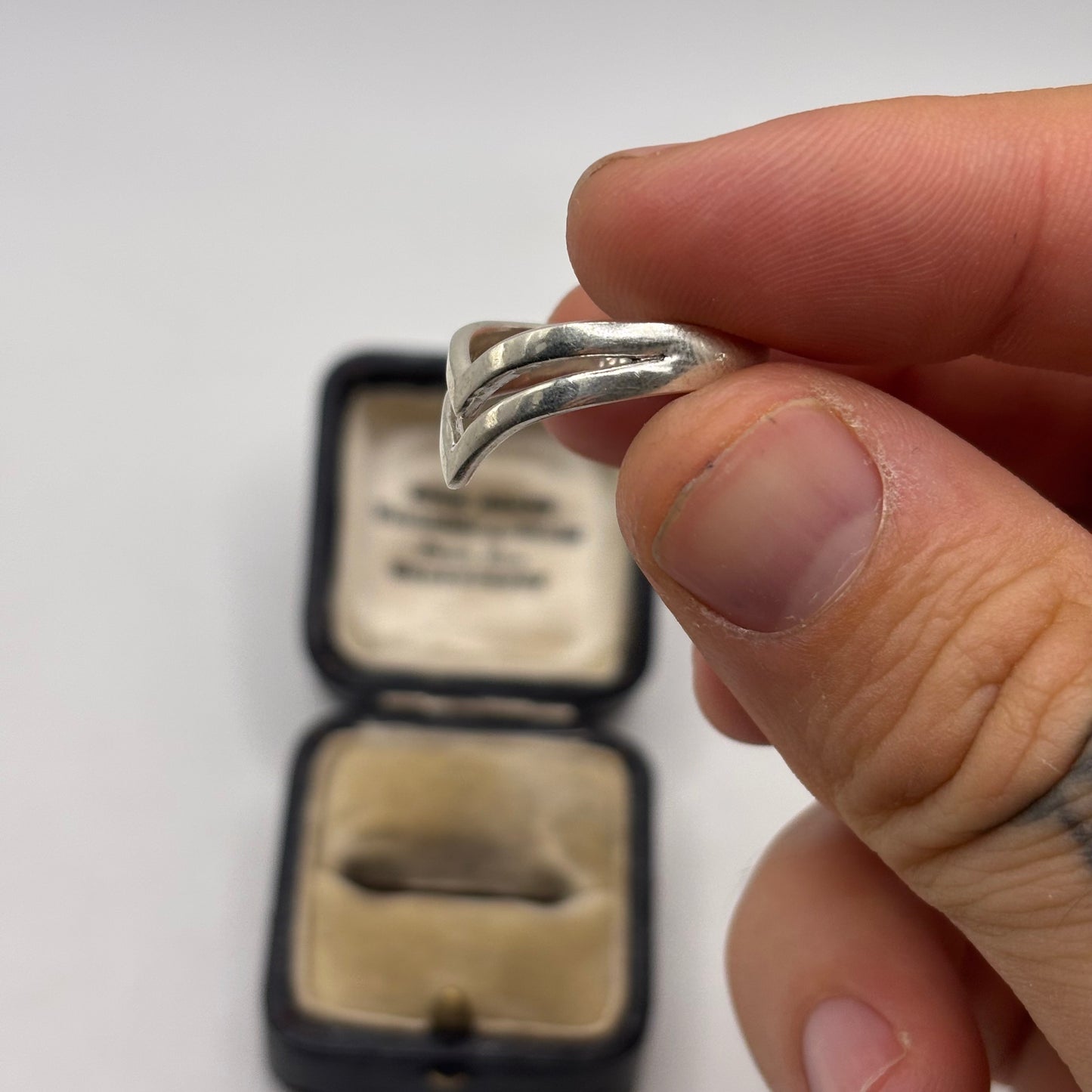 Silver Wishbone Ring