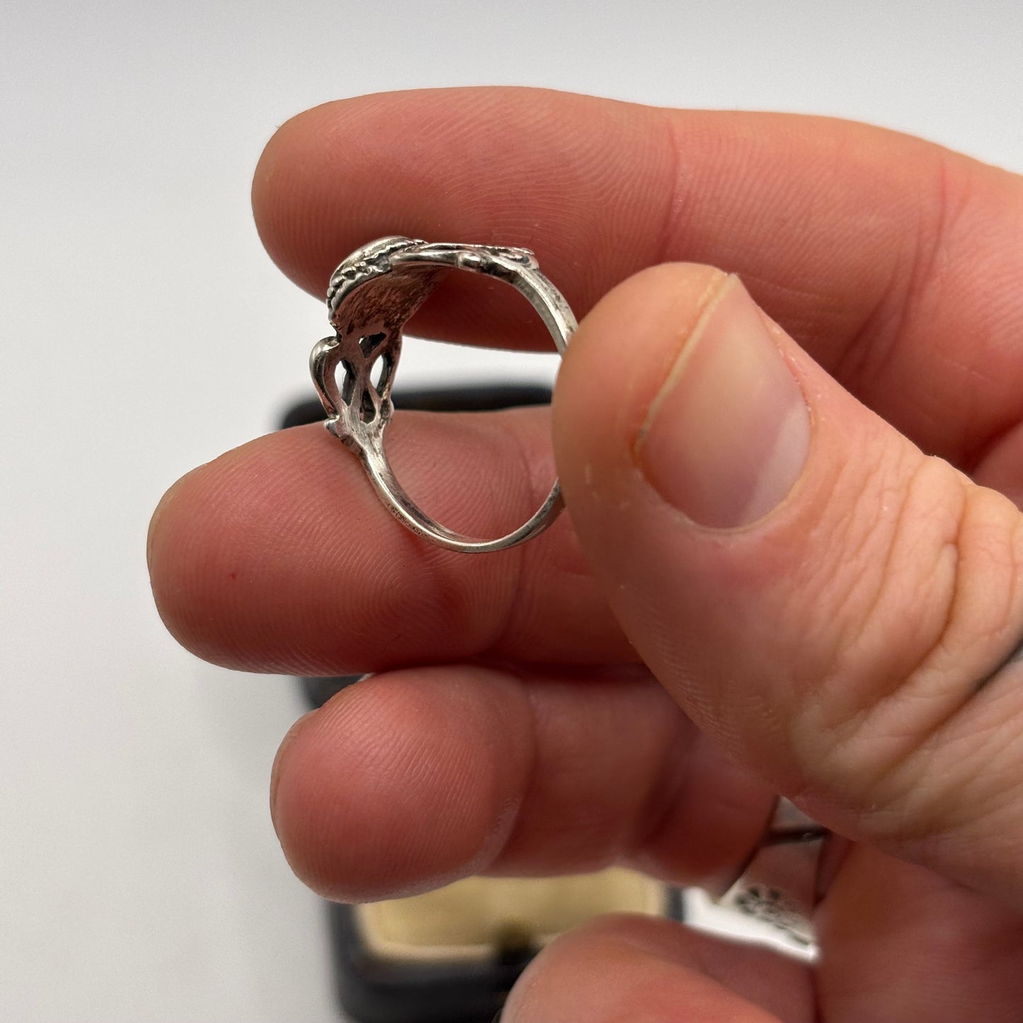 Silver Onyx Ring (Q)