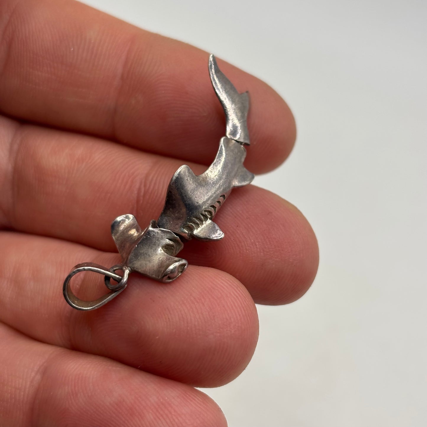 Silver Hammerhead Shark Pendant