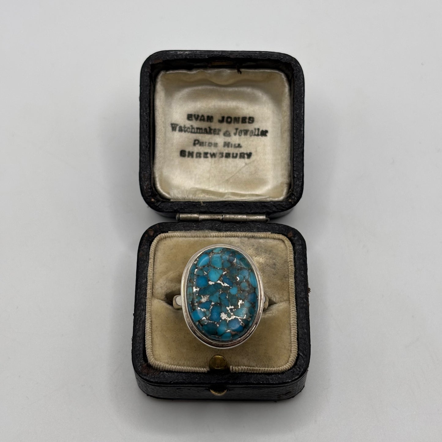 Silver Copper Turquoise Ring (R)