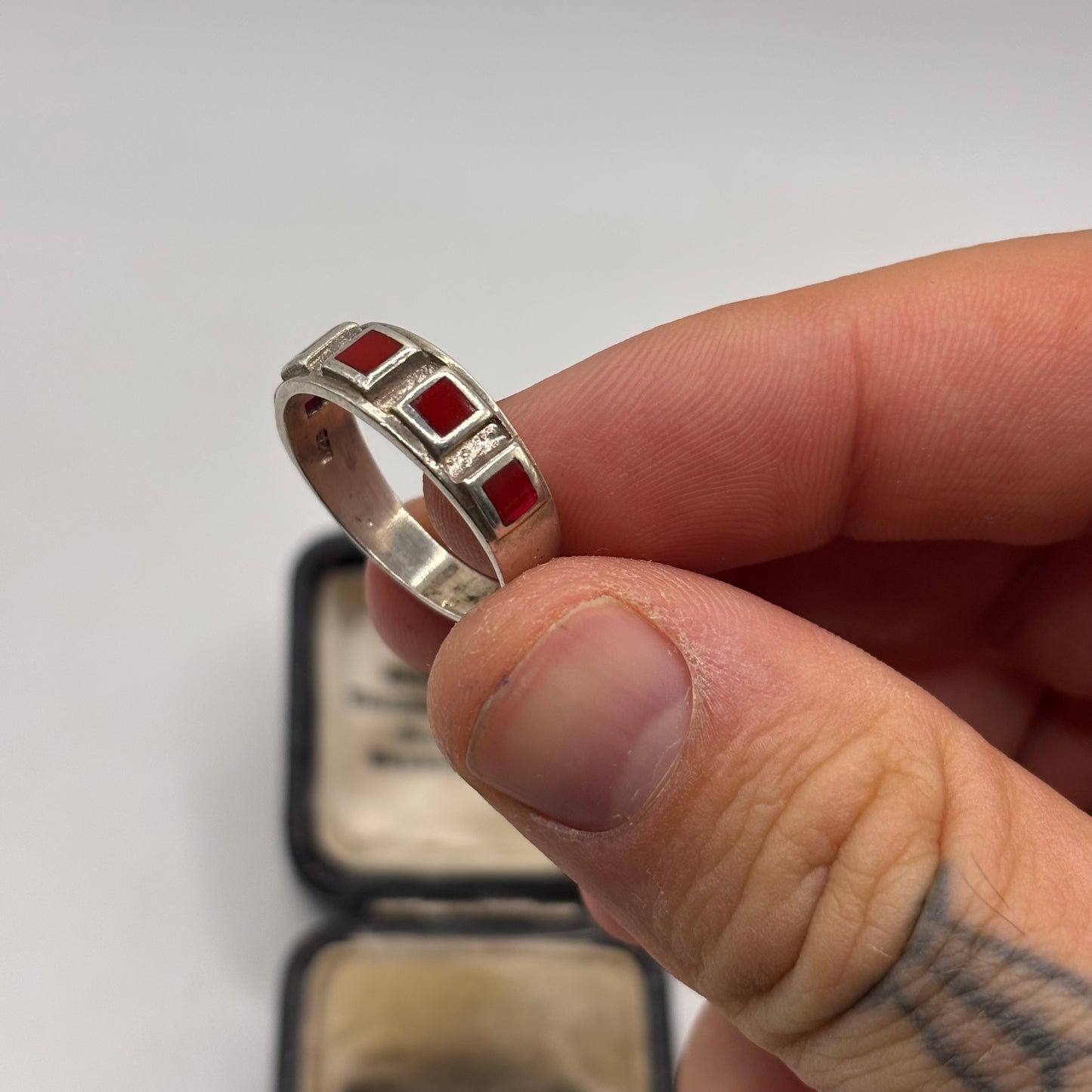 Silver Coral Ring