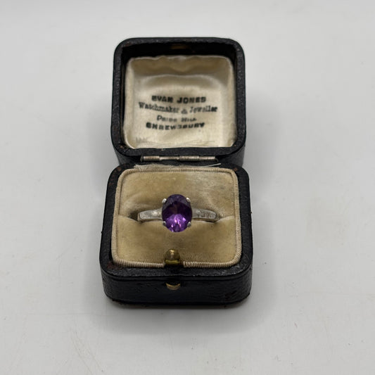 Silver Amethyst Ring