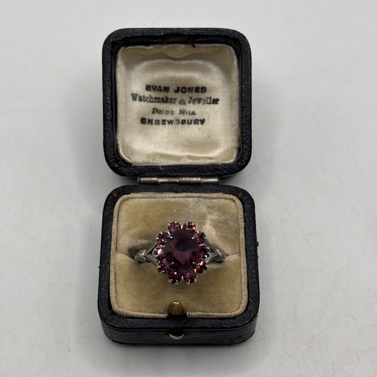 Silver Vintage Amethyst Ring (S)