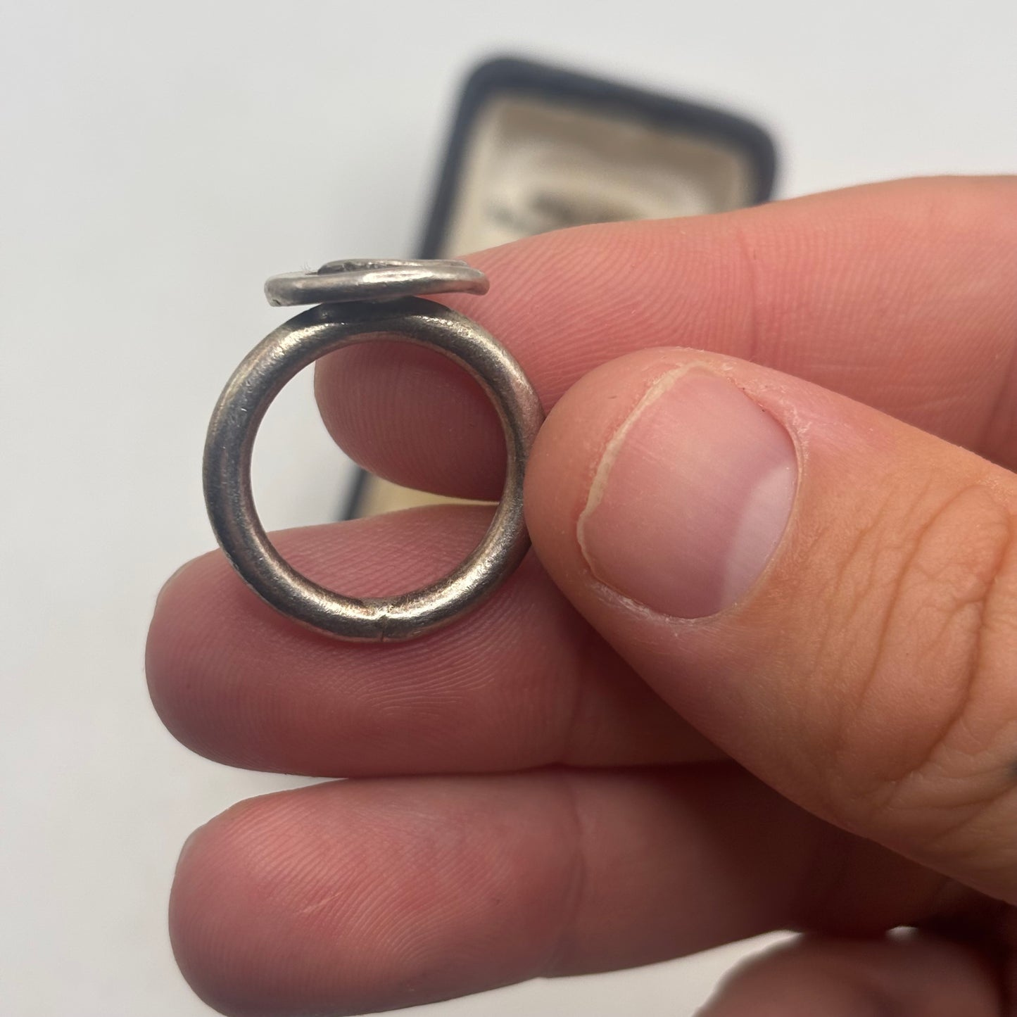 Silver Swirl Ring (L)