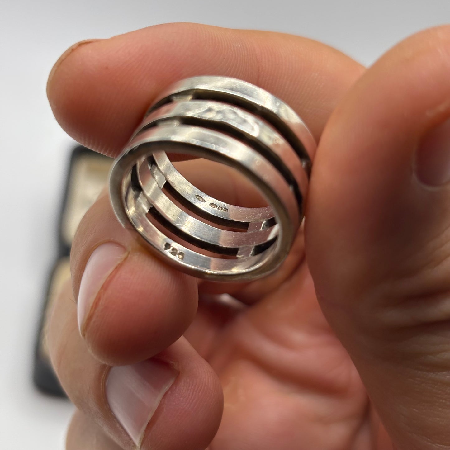 Silver Chunky Band Ring