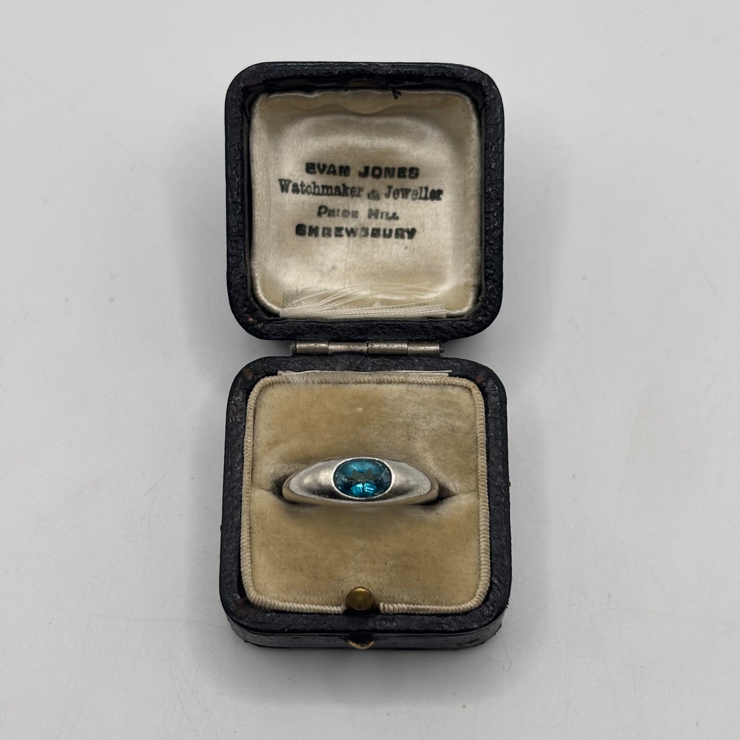 Silver Blue Topaz Ring