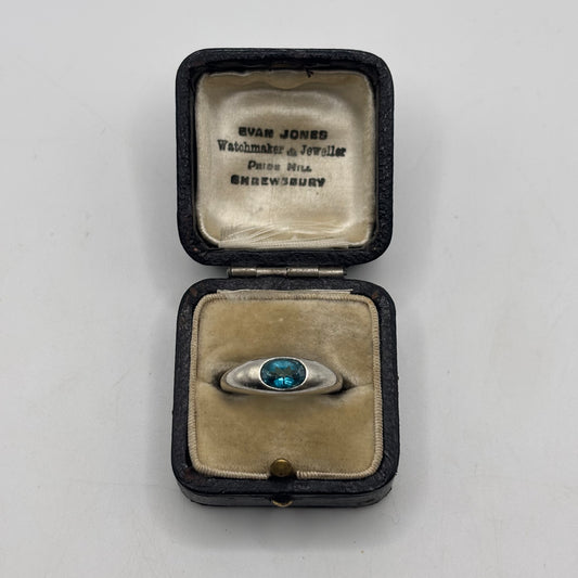 Silver Blue Topaz Ring