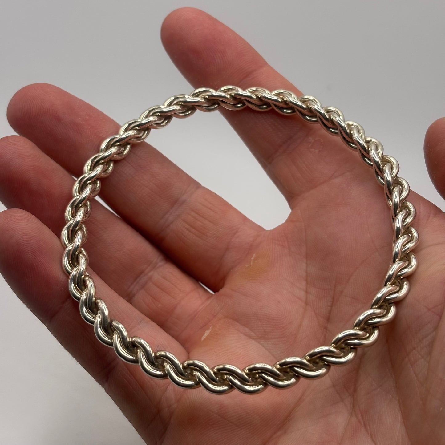 Silver Heavy Bangle (72mm)