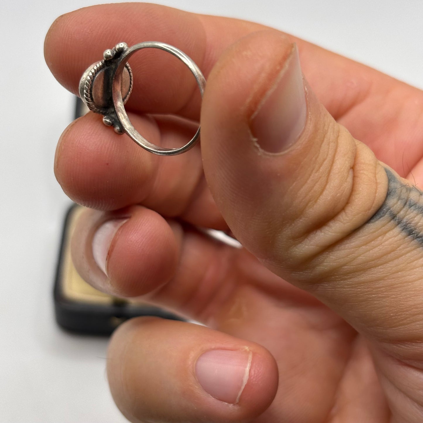 Silver Ying Yang Ring