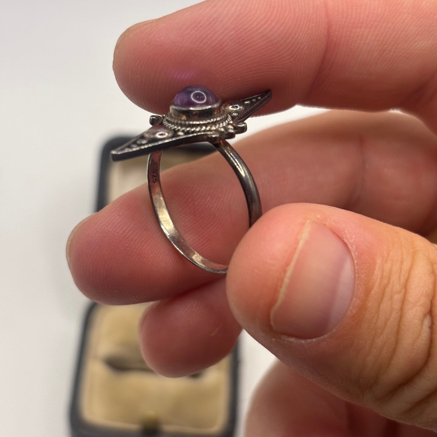 Silver Amethyst Ring (S)