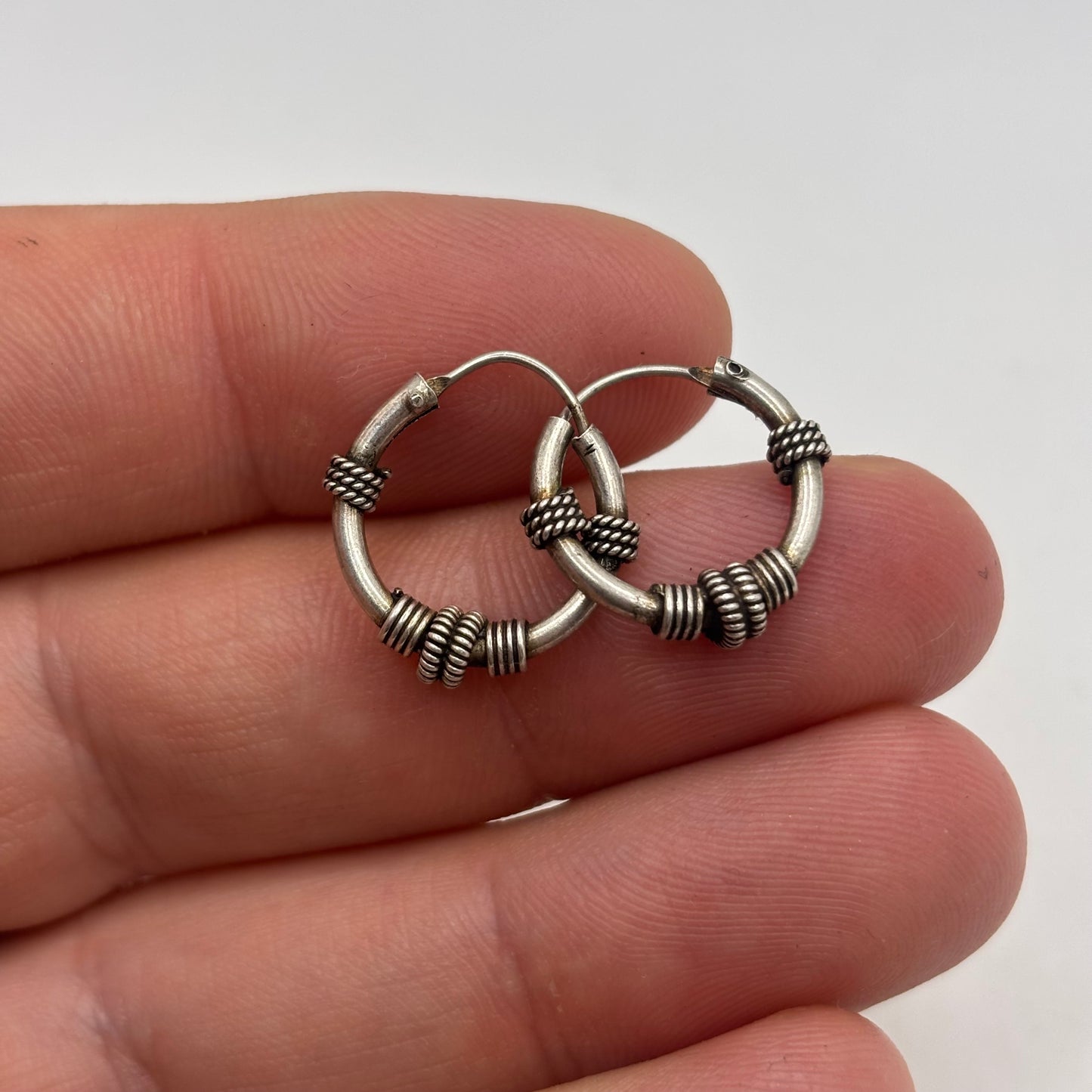 Silver 18mm Hoop Earrings