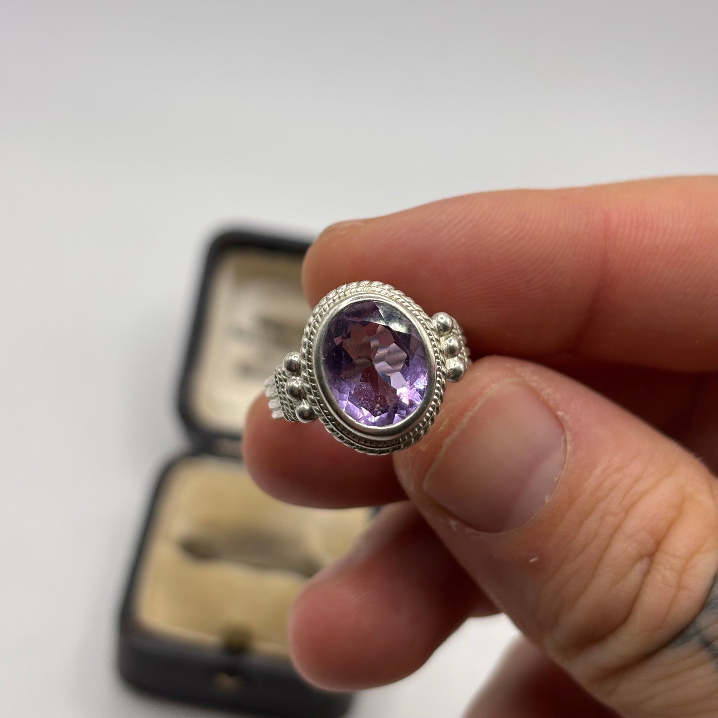 Silver Amethyst Ring