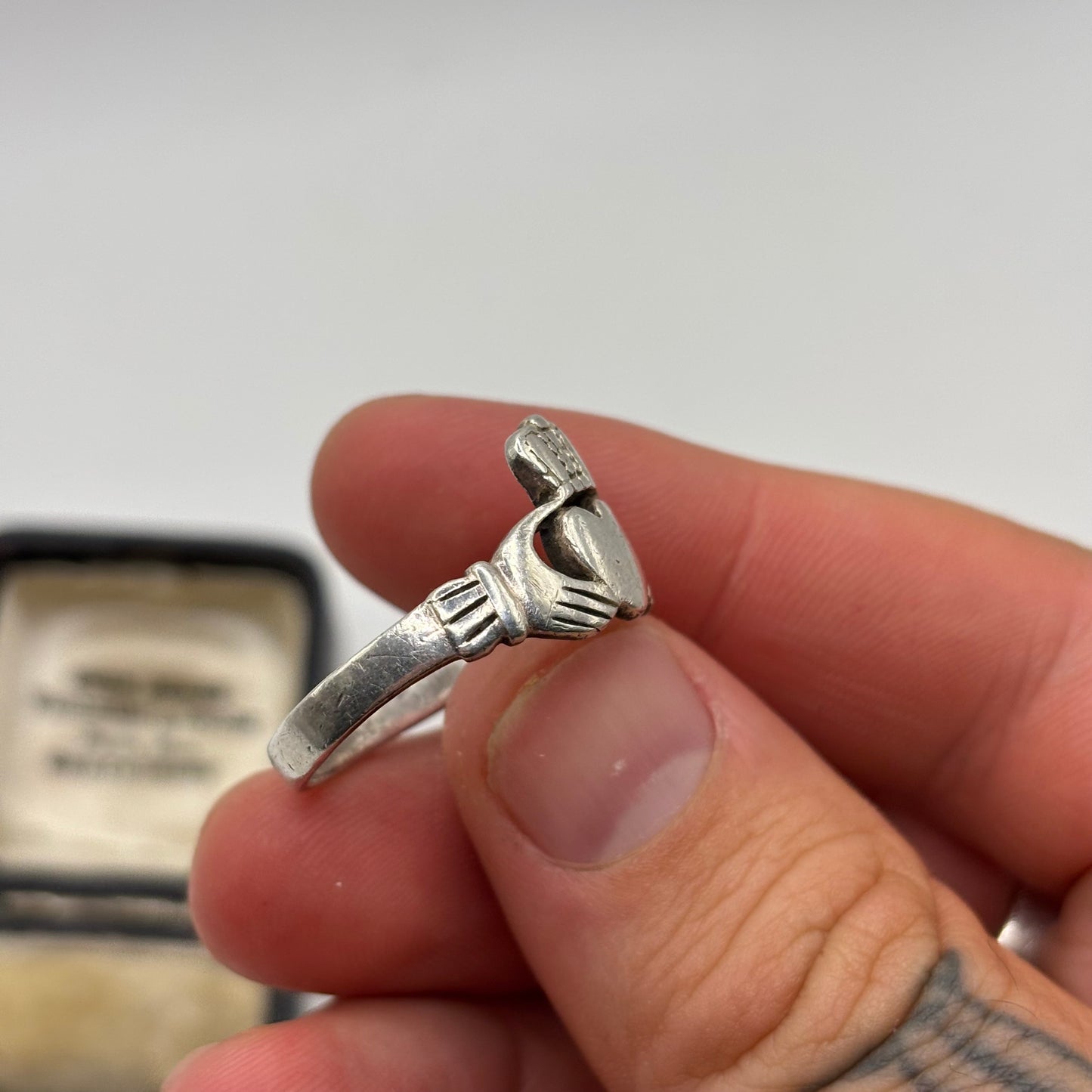 Silver Irish Claddagh Ring