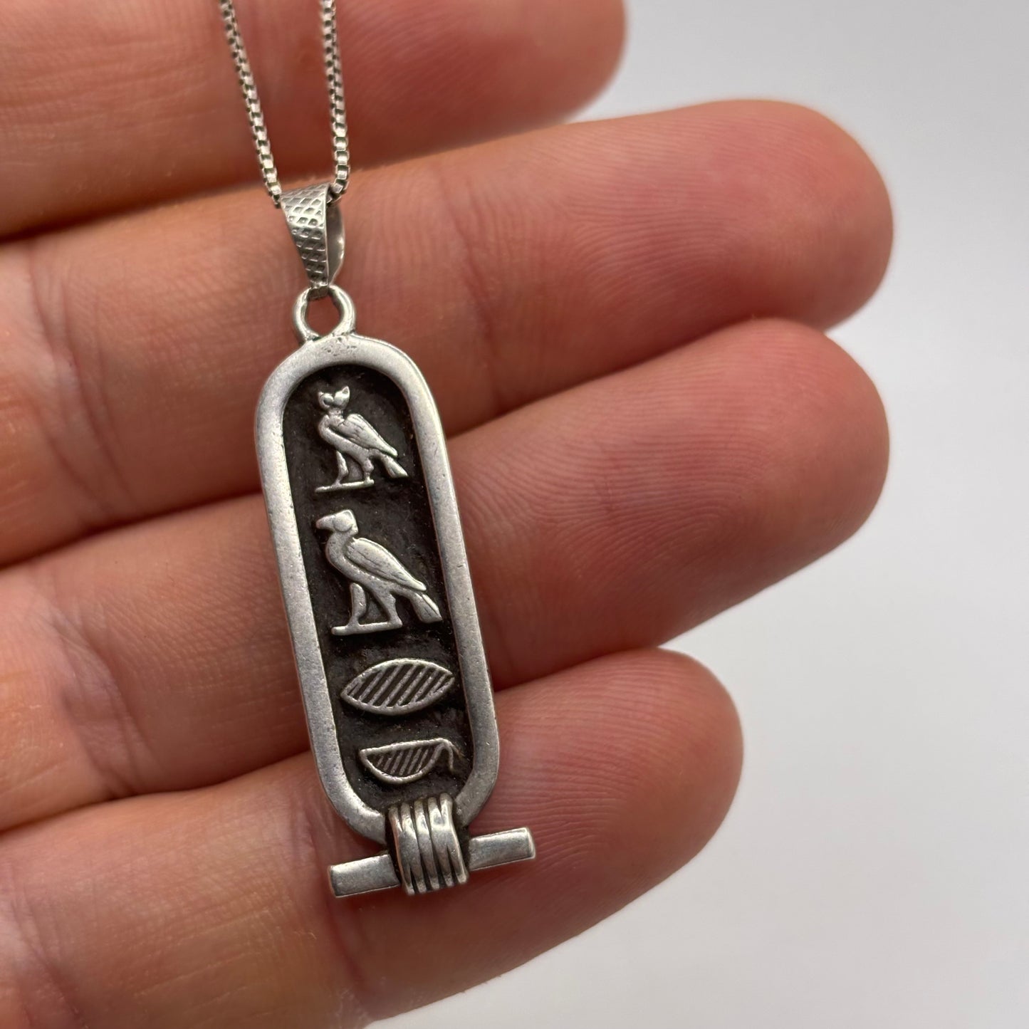 Silver 16” Egyptian Necklace