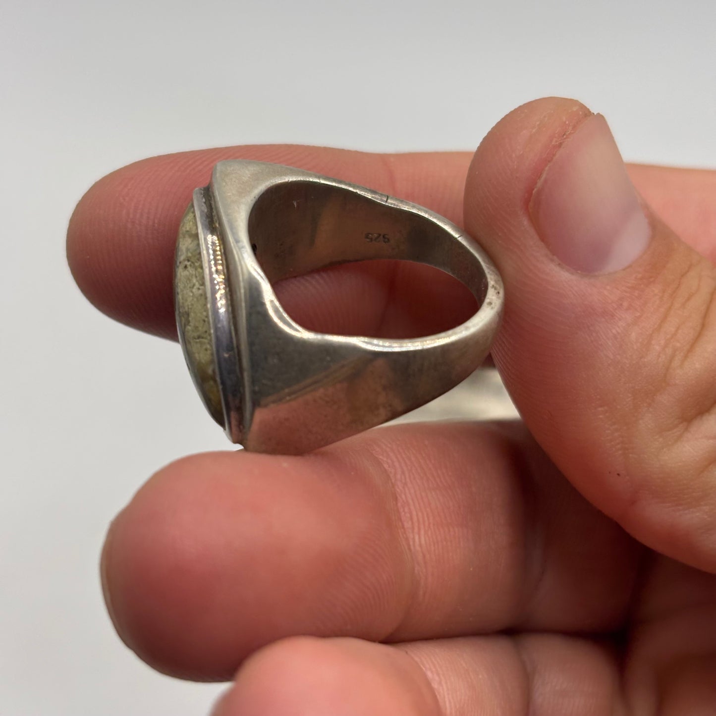 Silver Heavy Modernist Ring (R)