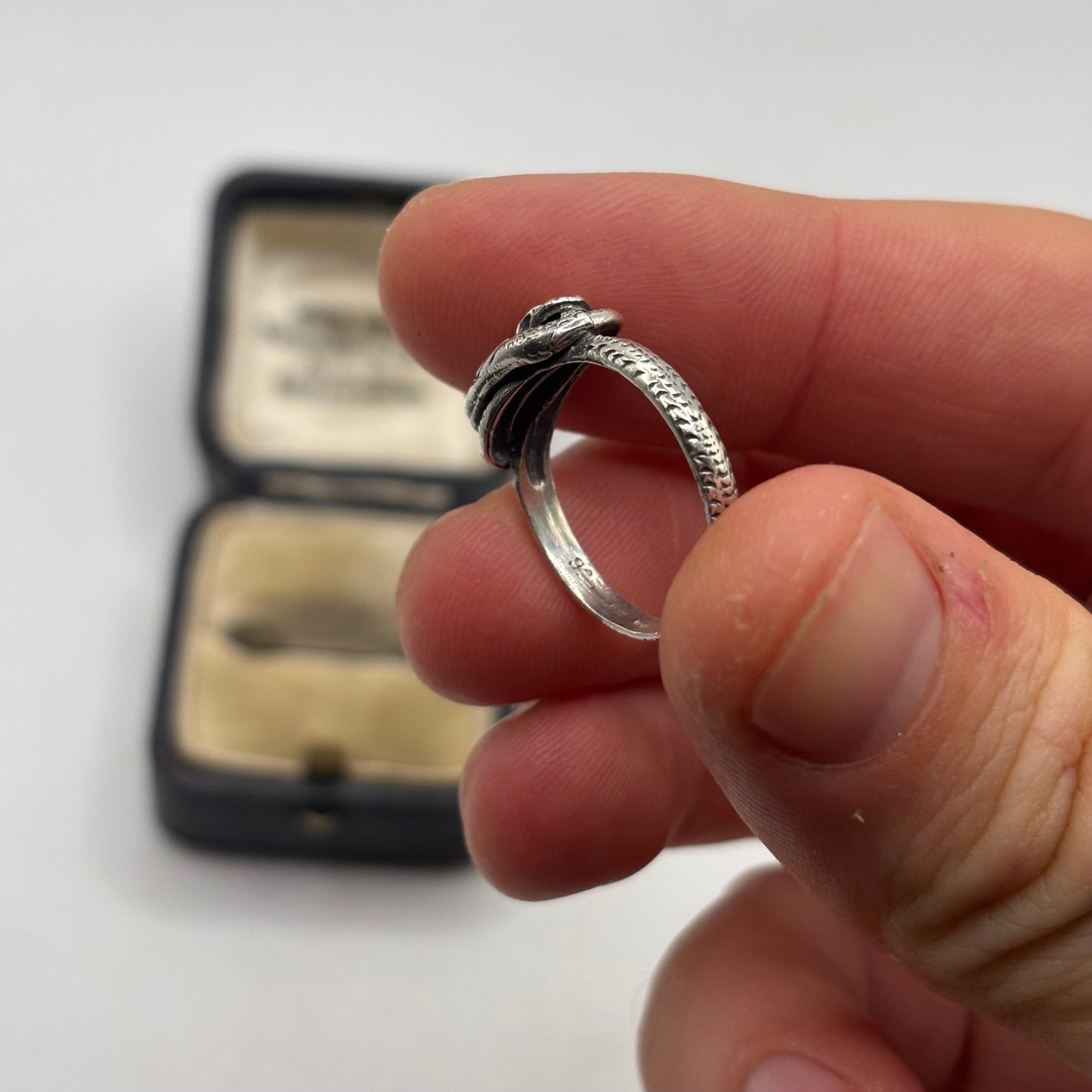 Silver Double Headed Snake Ring