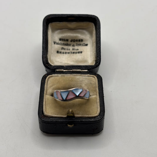 Silver Mixed Pearl Ring