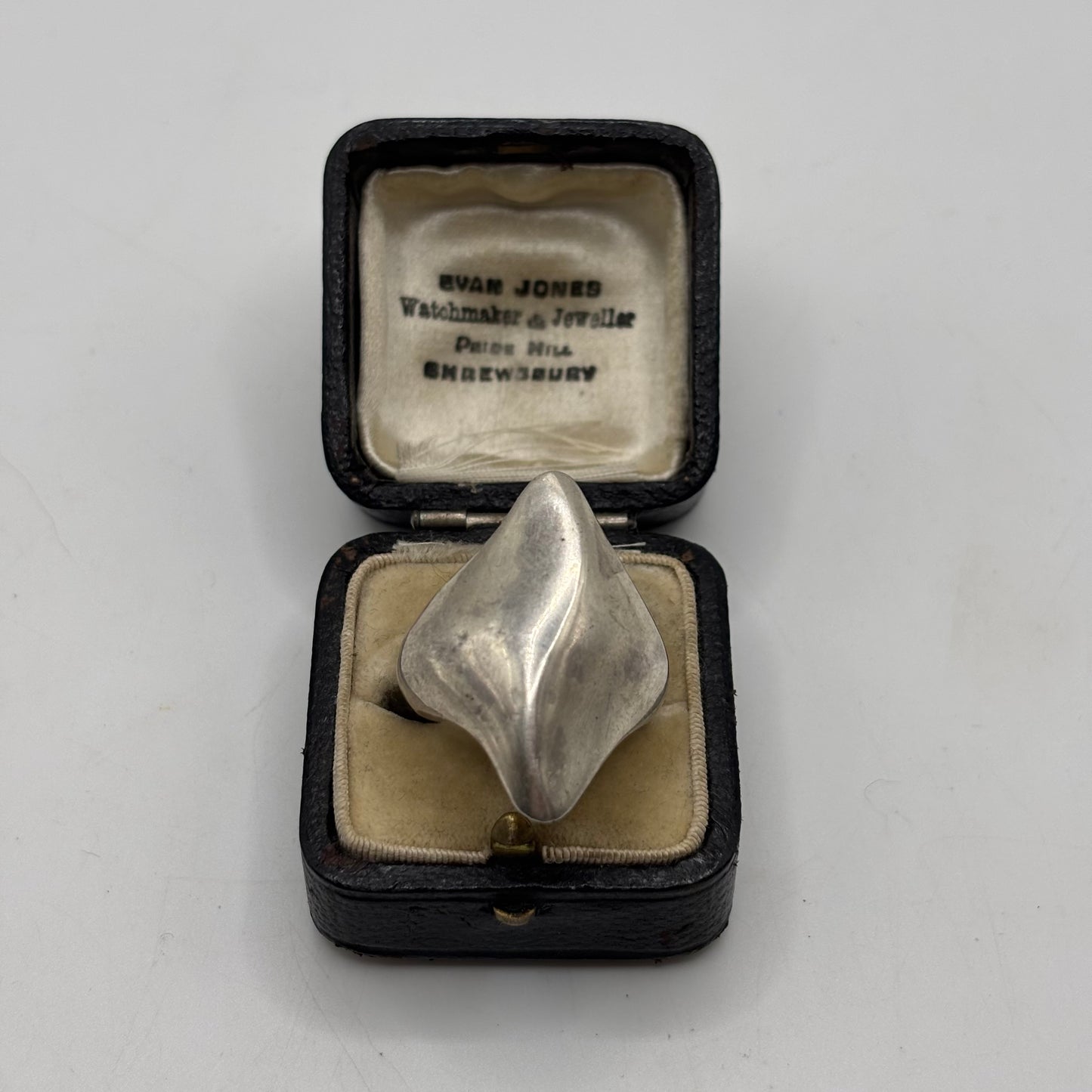 Silver Large Abstract Ring