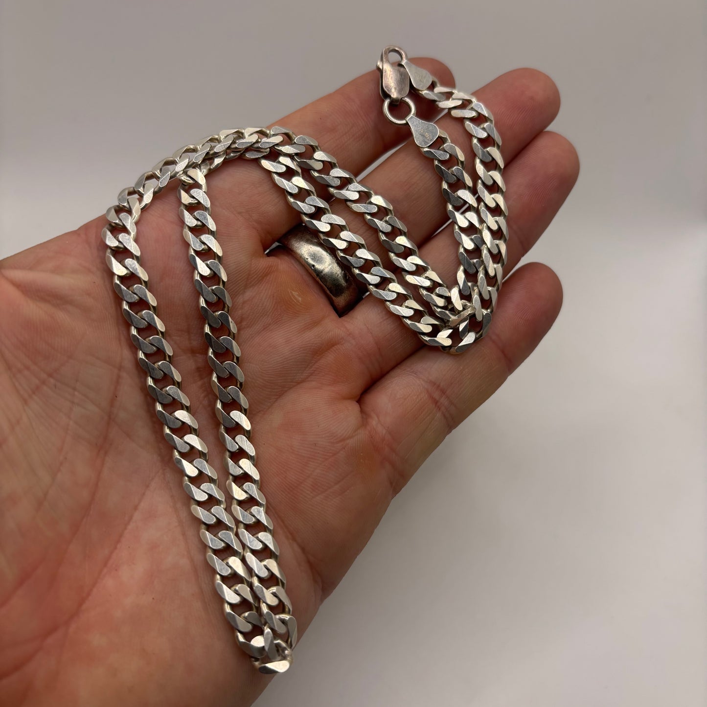 Silver 20” Curb Chain