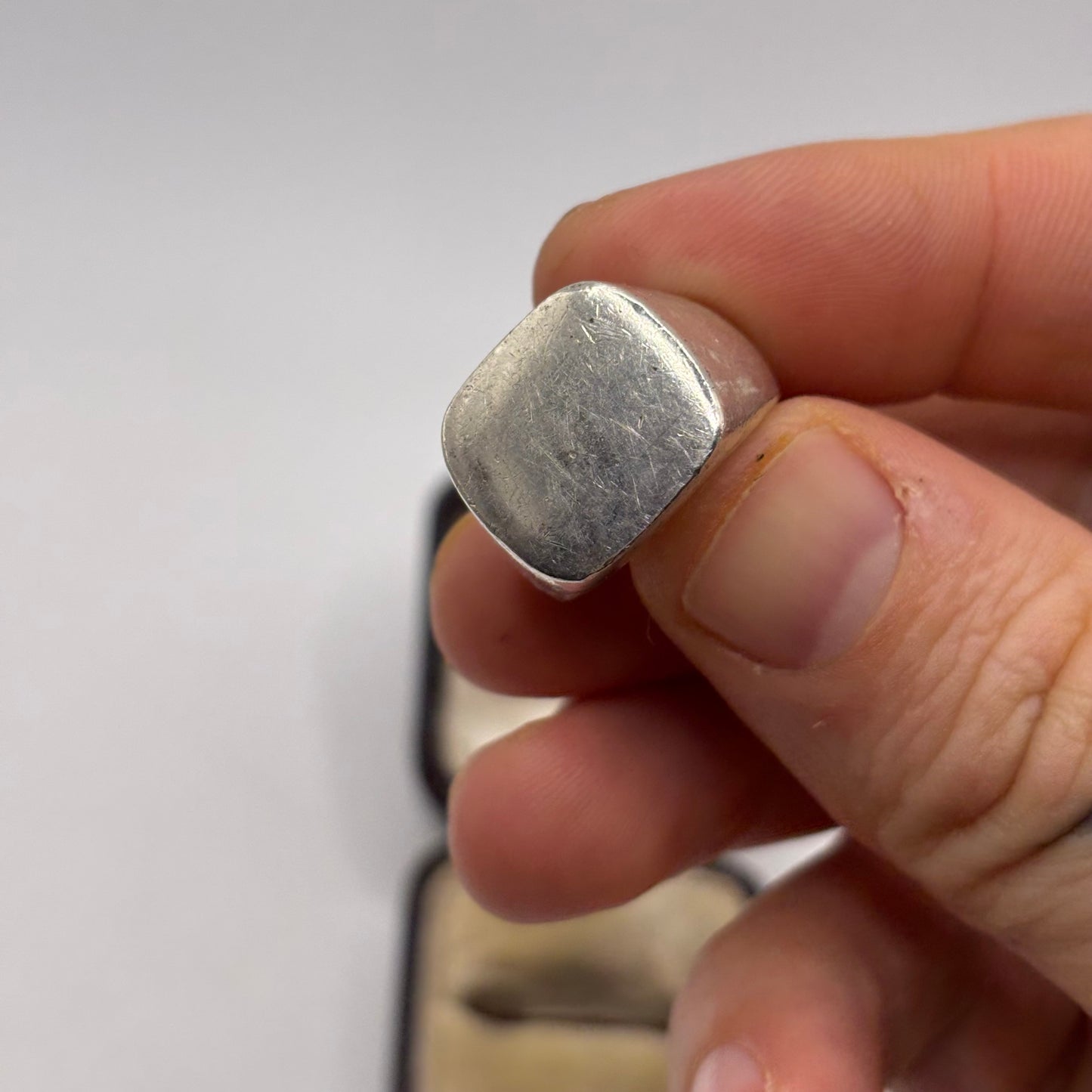 Silver Heavy Signet Ring