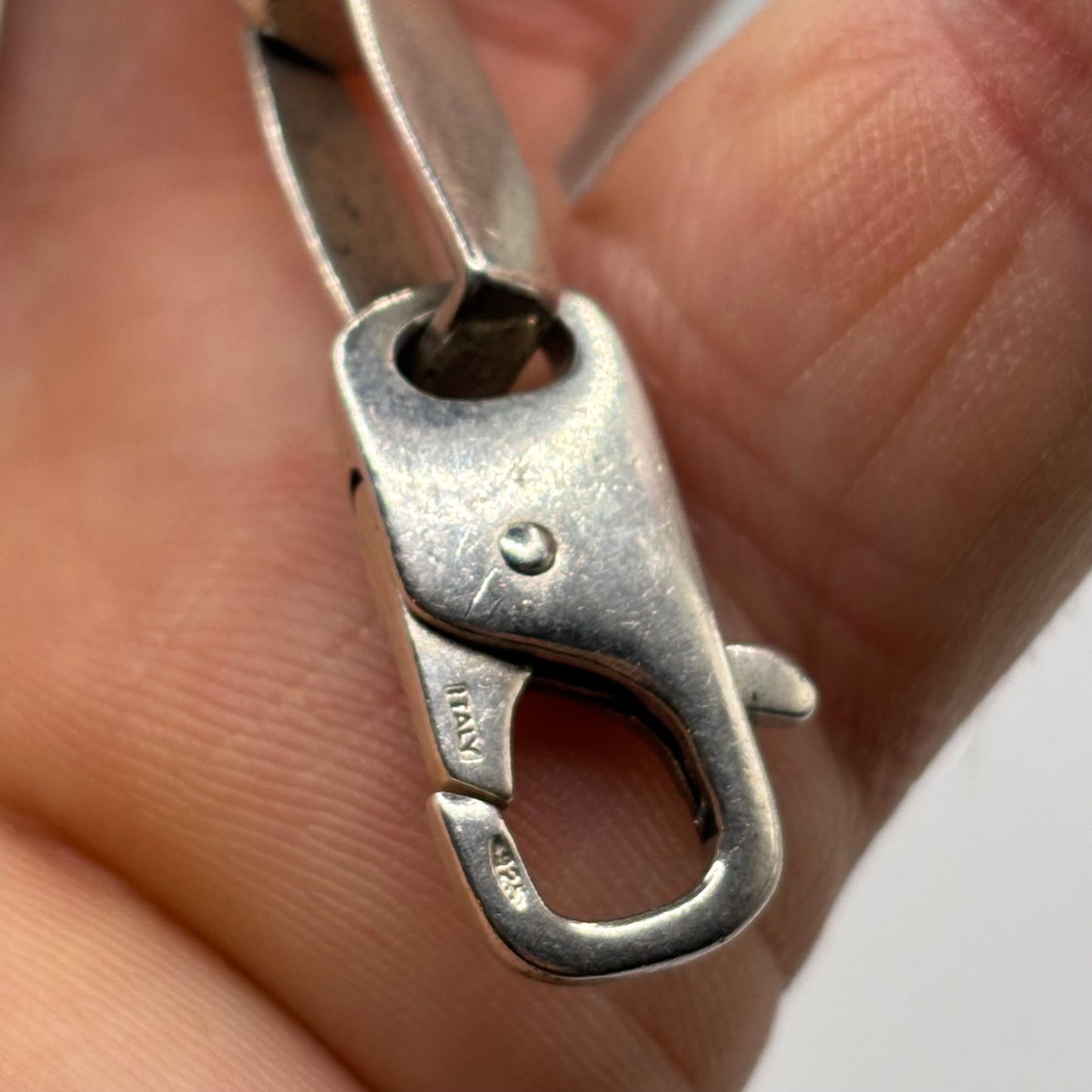 Silver 9” Box Link Bracelet