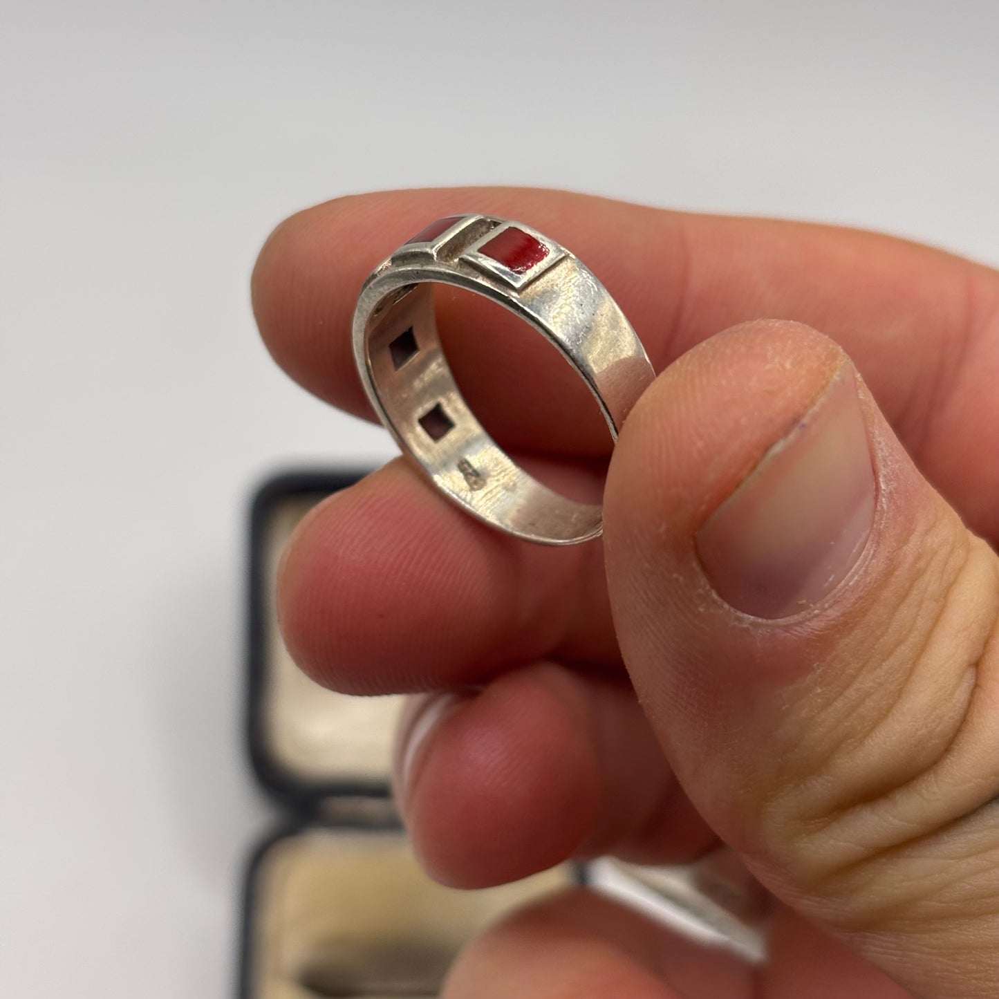 Silver Coral Ring