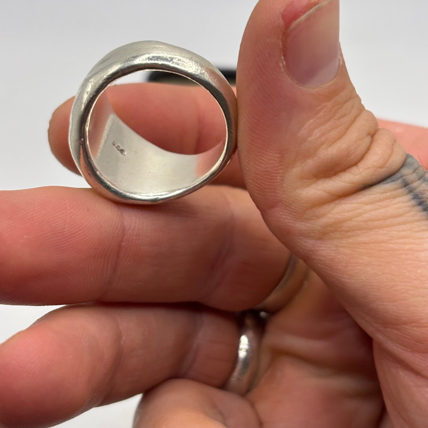 Silver Heavy Signet Ring