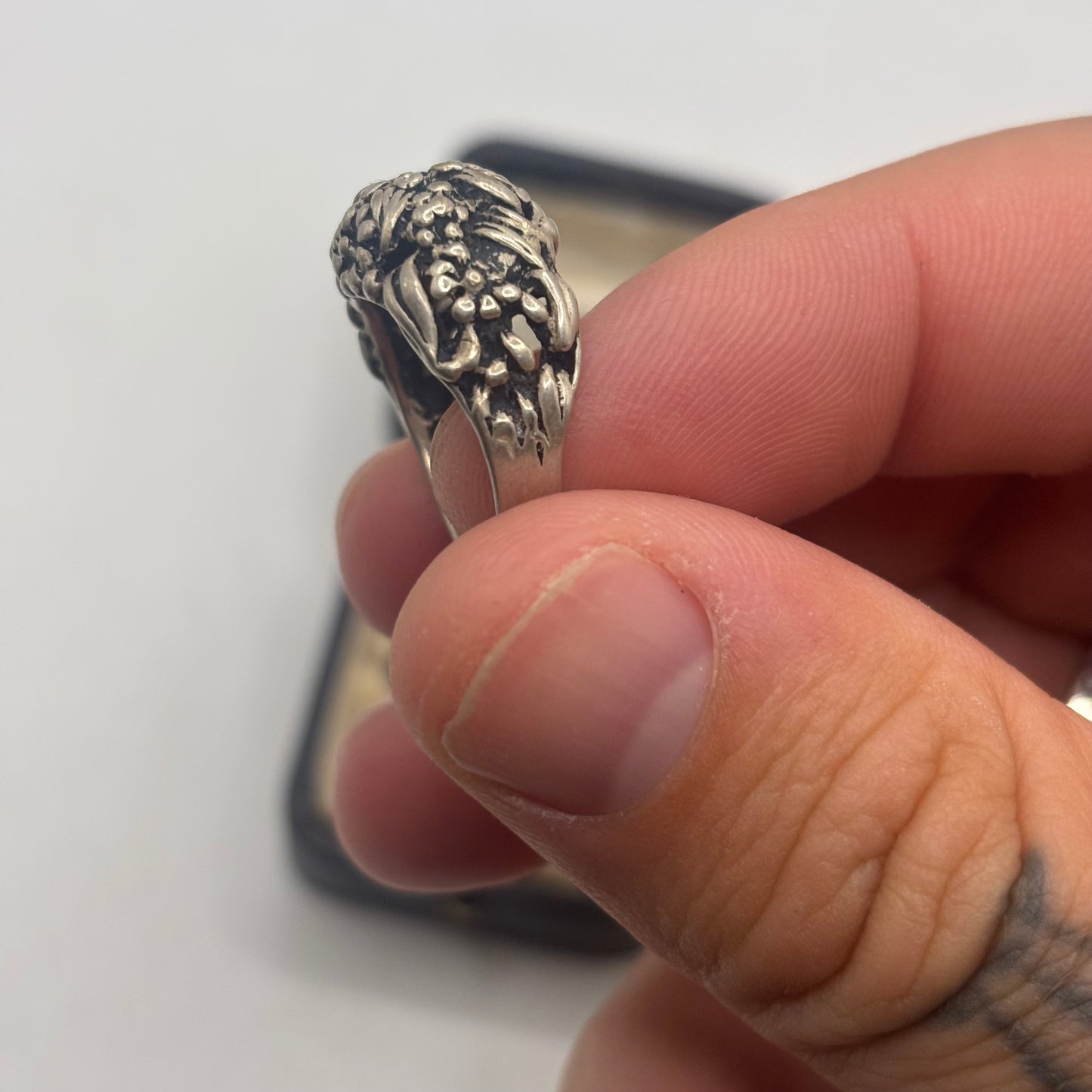 Silver Flower Ring (L)