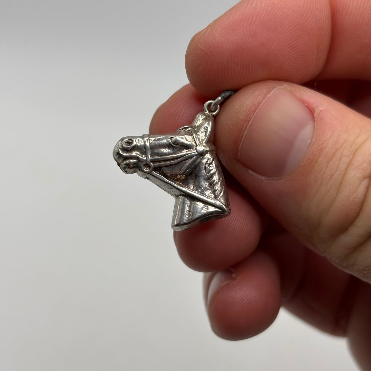 Silver Horse Head Pendant