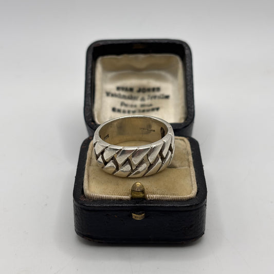 Silver Chain Link Ring