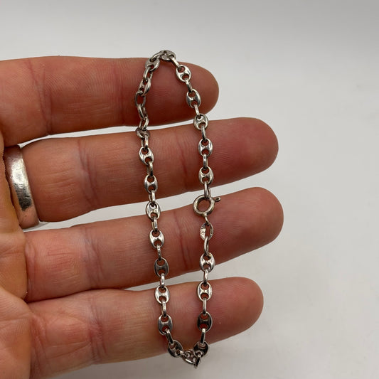 Silver 7.5” Marina Link Bracelet