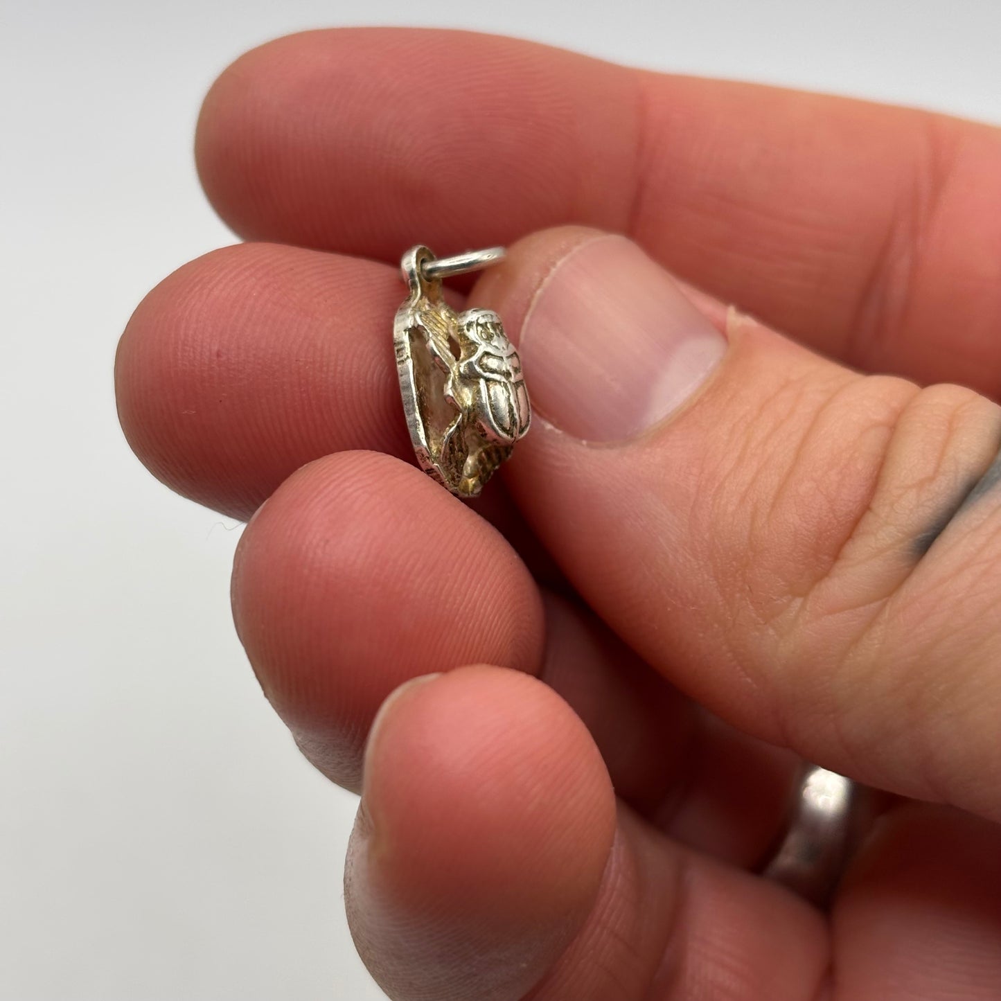 Silver Scarab Pendant