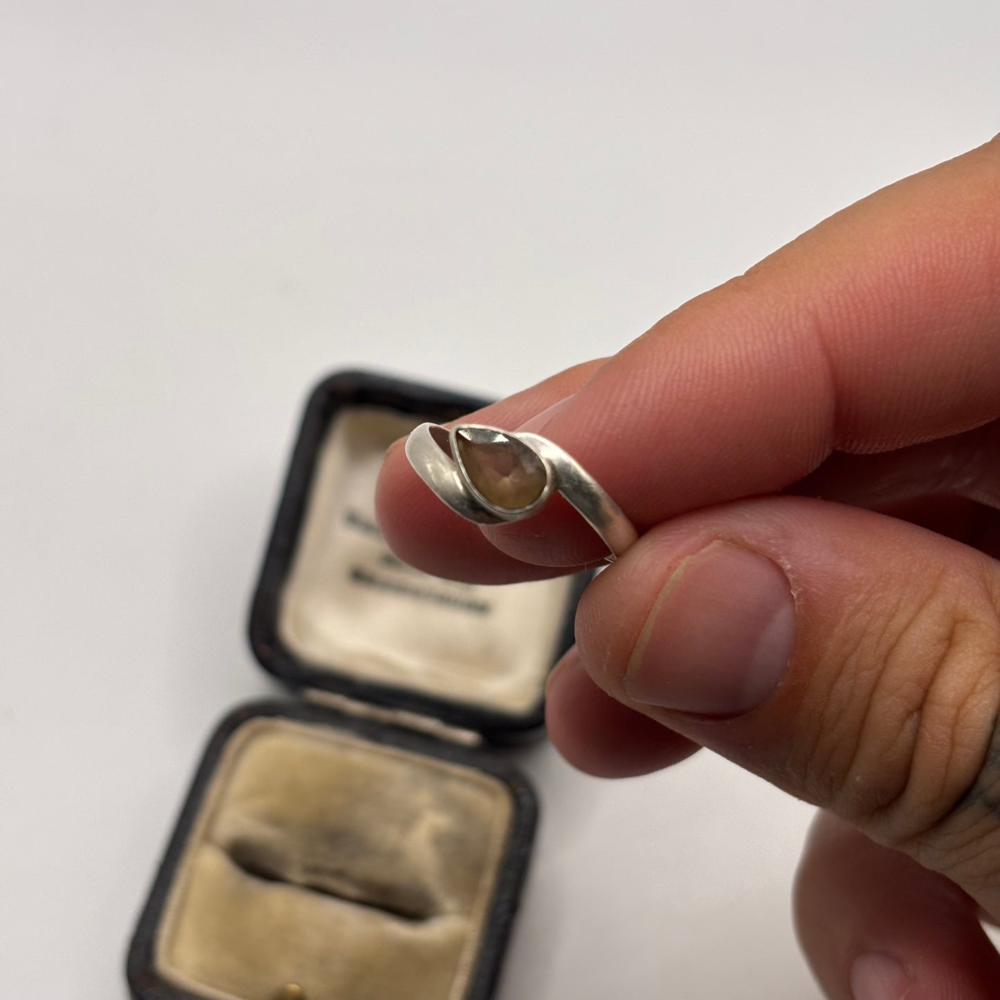 Silver Smokey Quartz Ring (P)