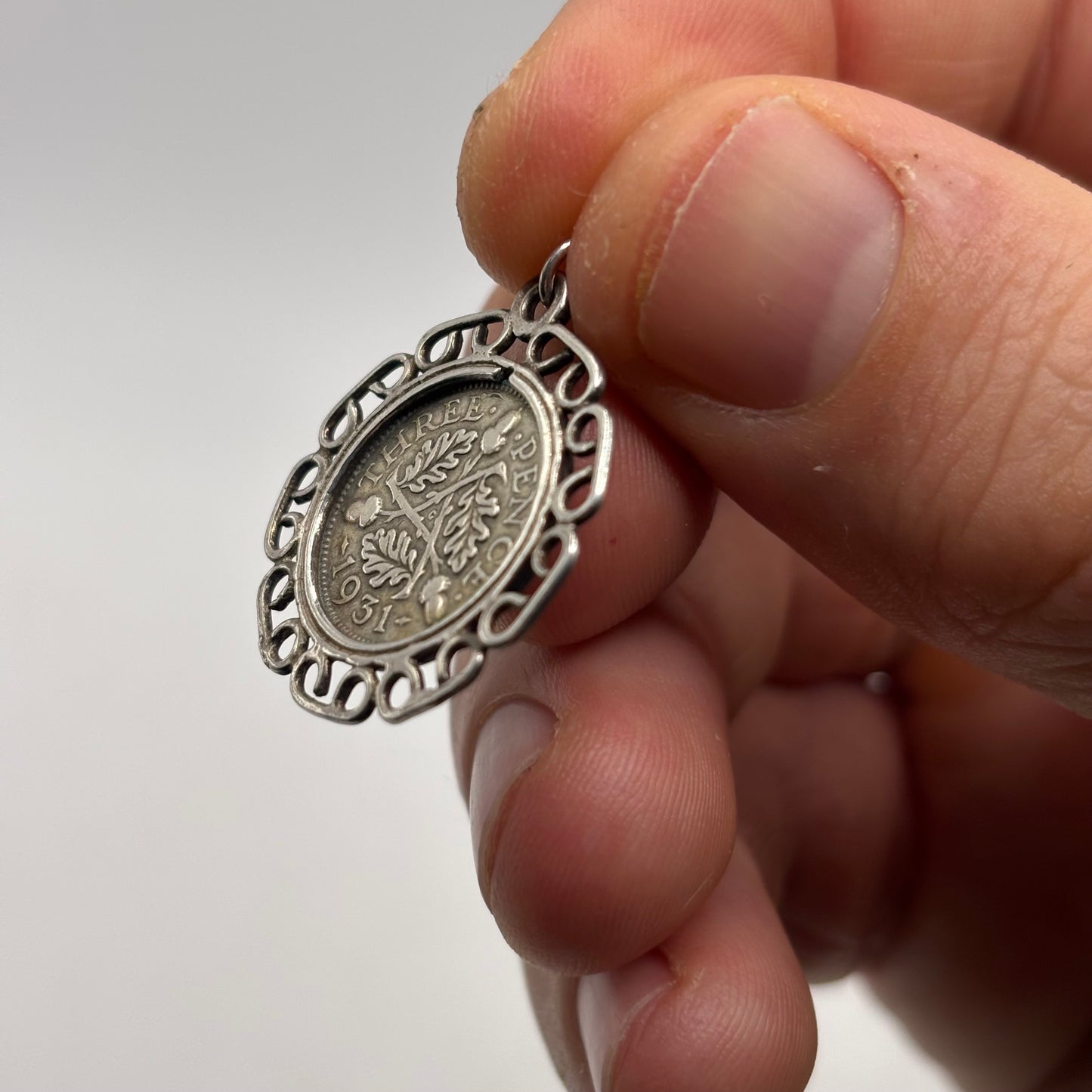 Silver 1931 Coin Pendant