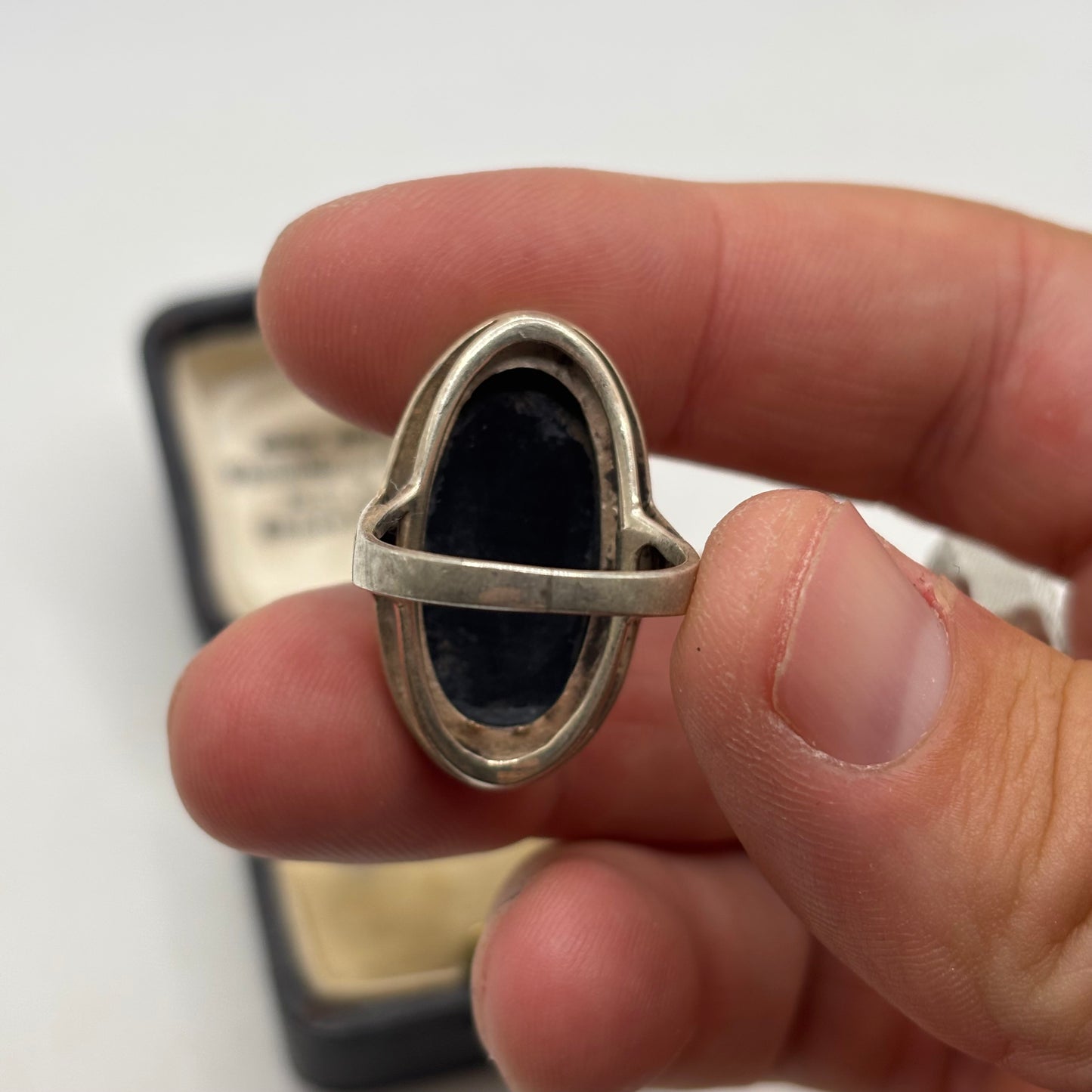 Silver Onyx Ring (O)