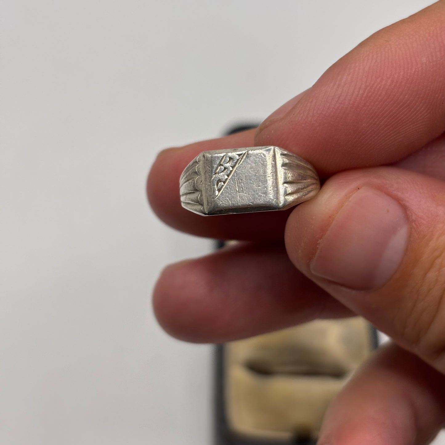 Silver Vintage Signet Ring (N)