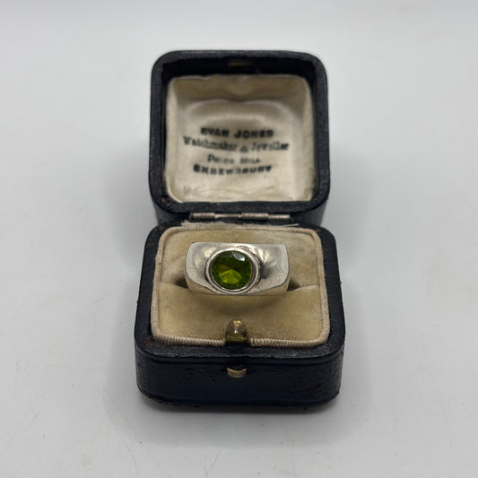 Silver Peridot Ring