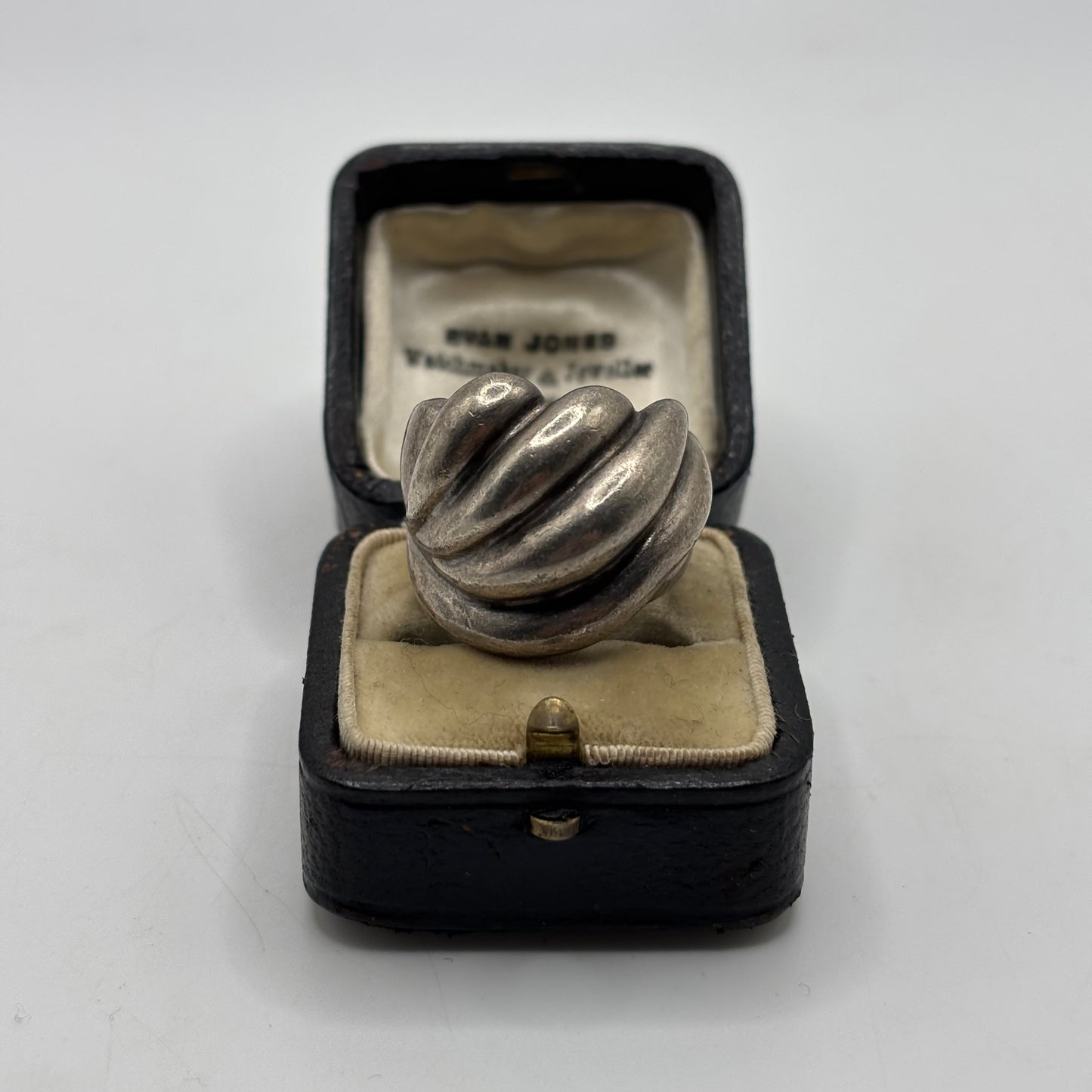 Silver Chunky Abstract Ring