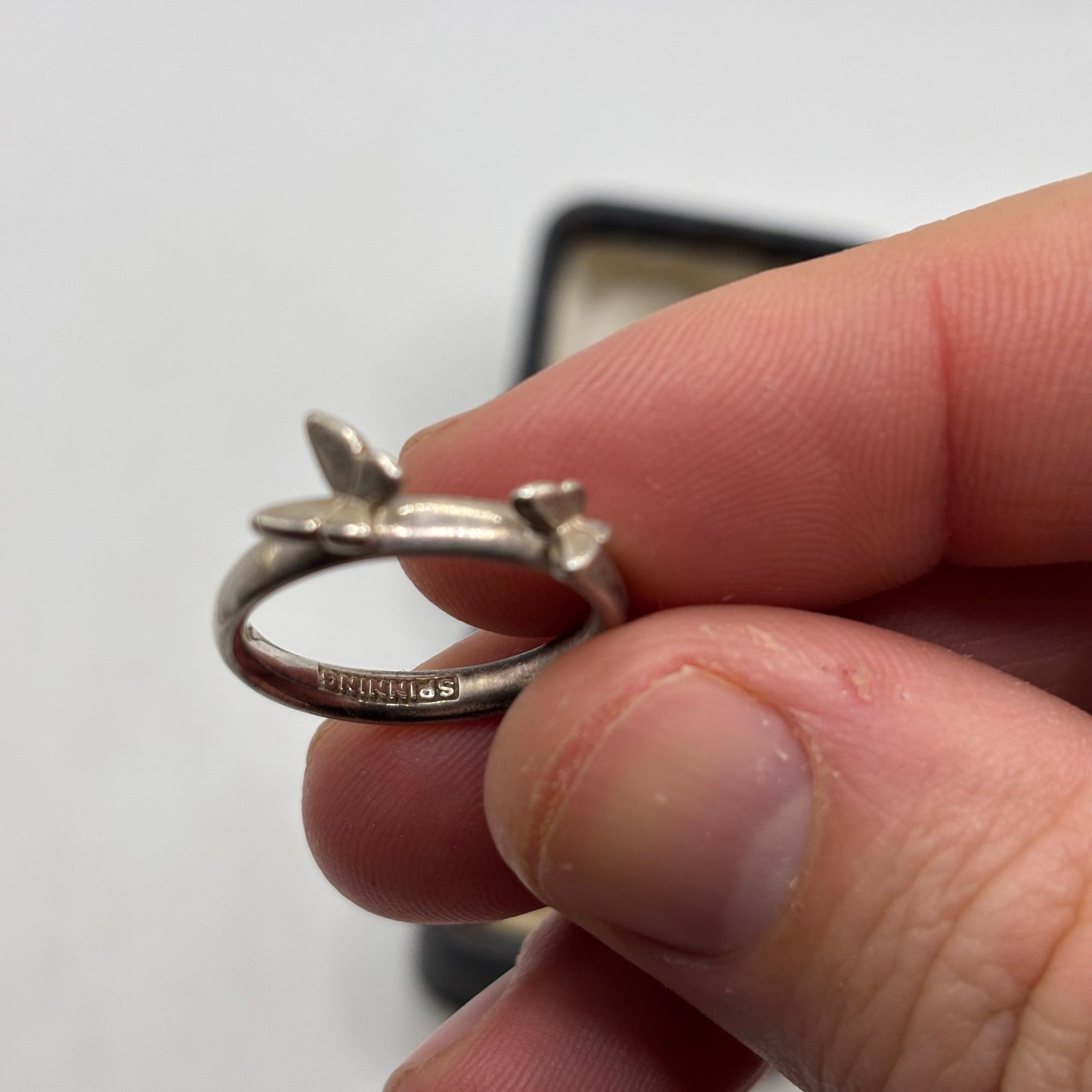 Silver Butterfly Ring (M)