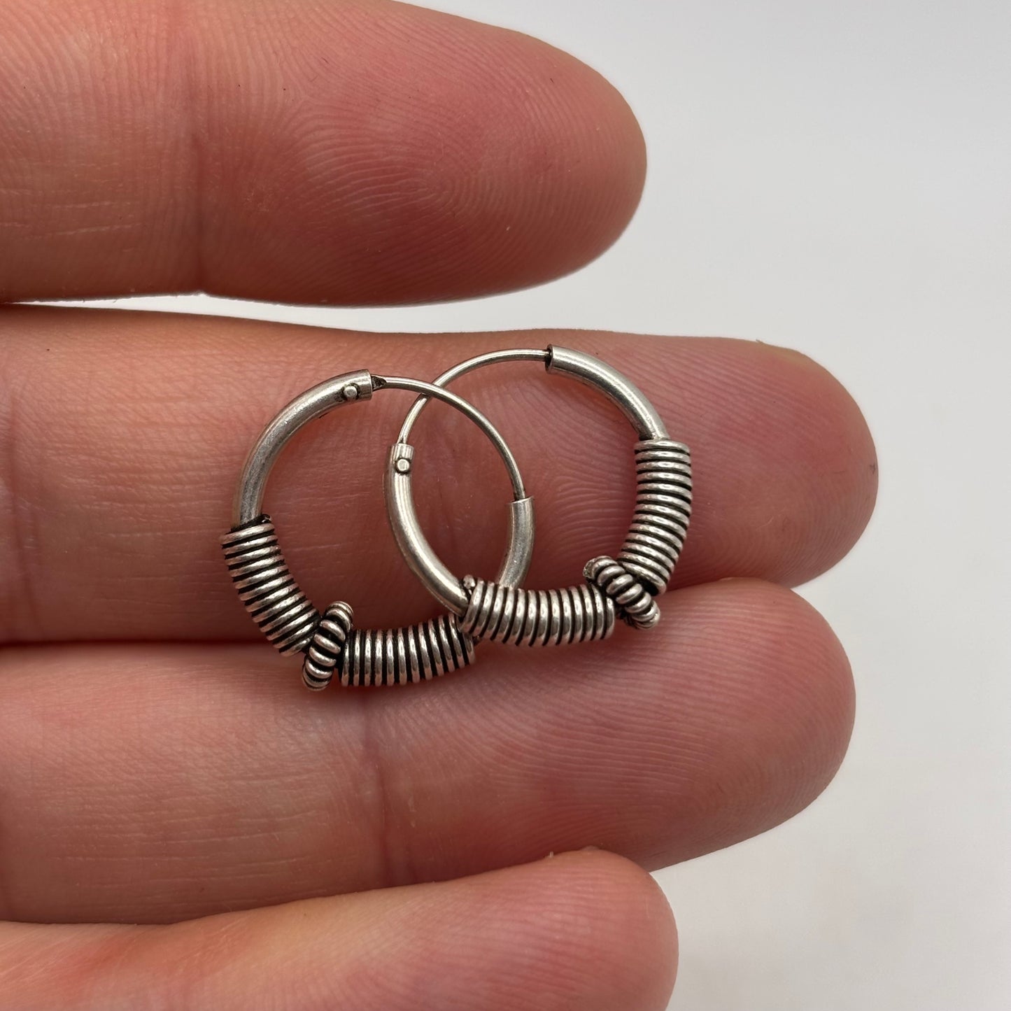 Silver 18mm Hoop Earrings