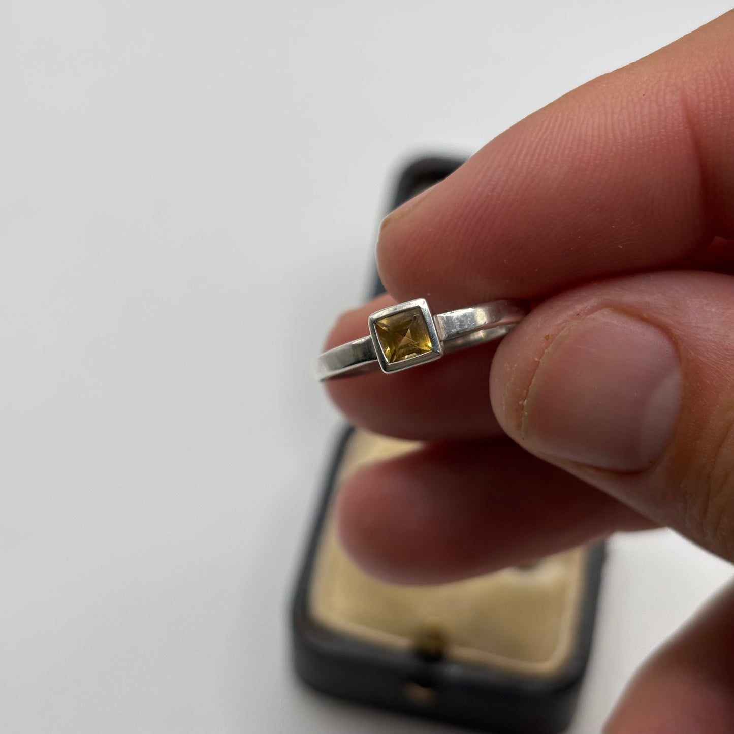 Silver Citrine Ring (N)