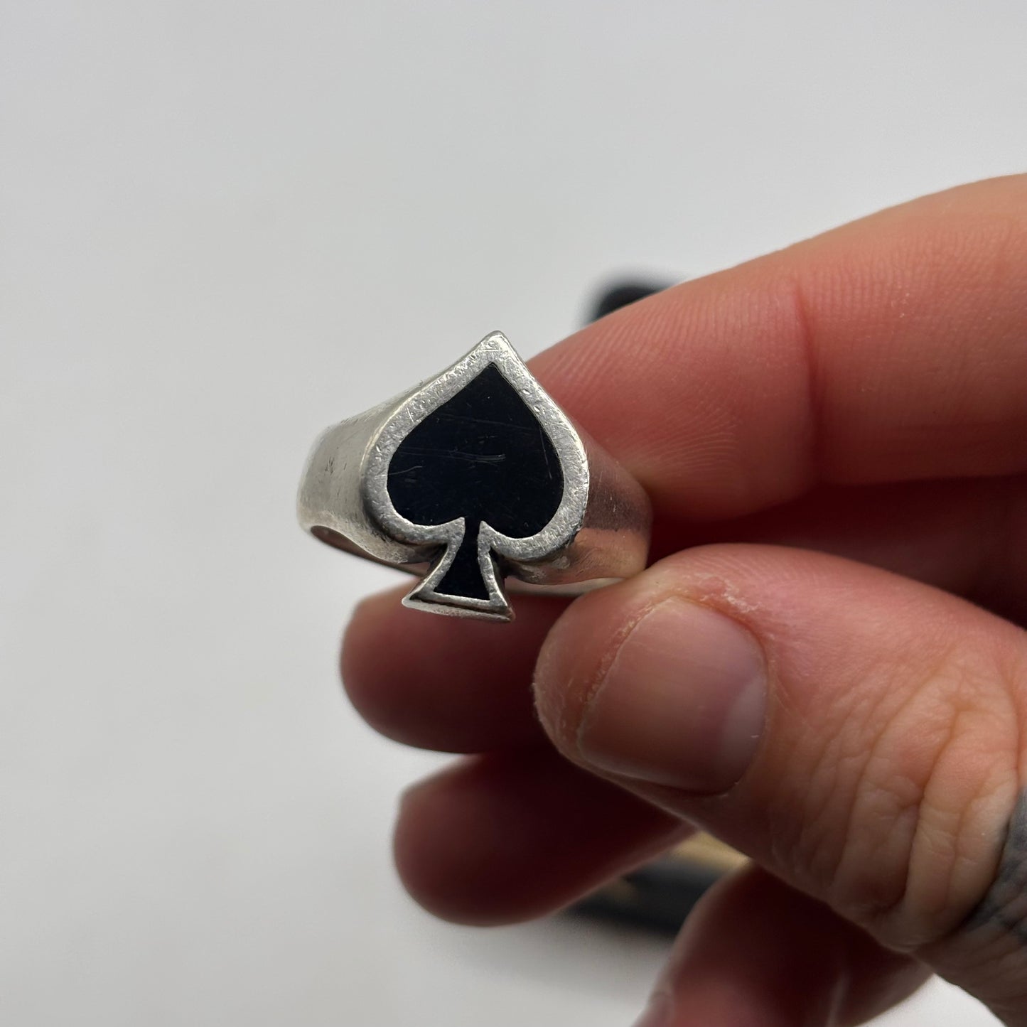 The Great Frog Ace Of Spades Enamel Ring