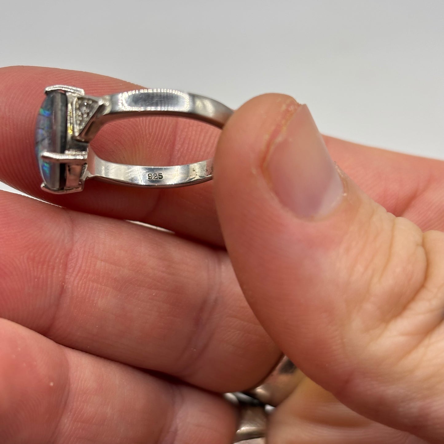 Silver Opal Ring (S)