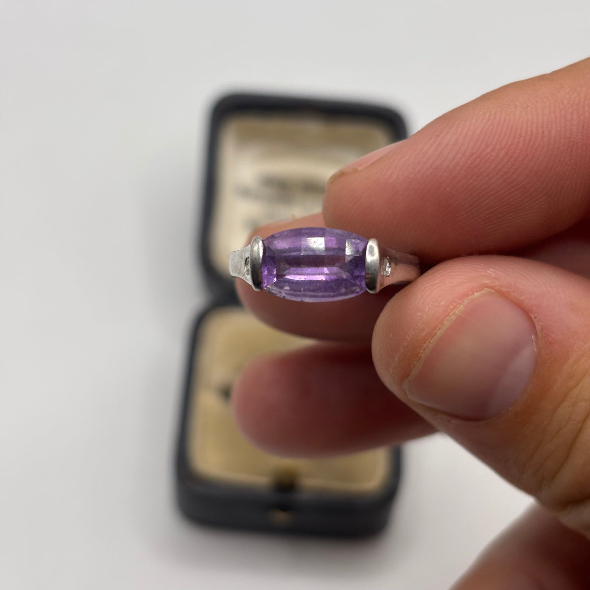 Silver Amethyst Ring (N)