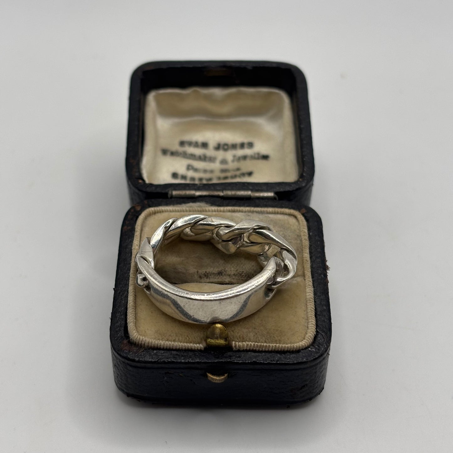 Silver Chain Link ID Ring (U)