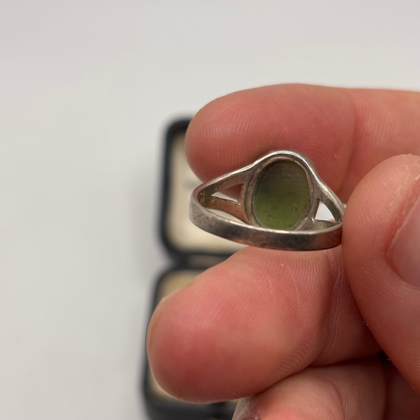 Silver Jade Ring (S)