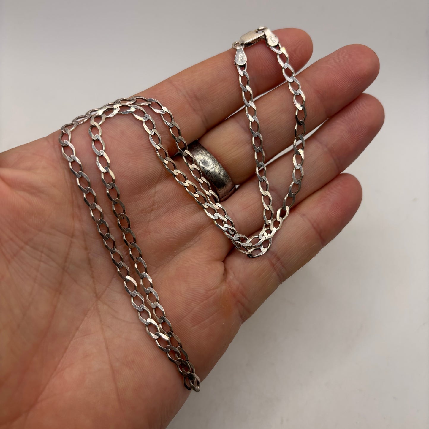 Silver 20” Curb Chain